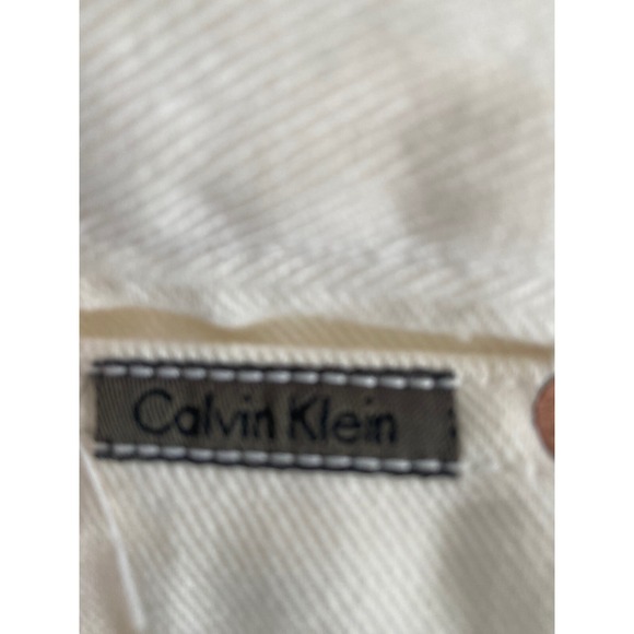 Calvin Klein Women's Jeans Skinny High Rise Winter White Size 14 - Picture 4 of 9